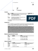 Assay Summary: Sample Type Serum Sample Volume 50 L Calibrator D Sensitivity and Assay Range 0.5-100 NG/ML ( G/L)