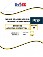 Whole Brain Learning System Outcome-Based Education: Science General Chemistry 1