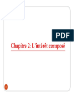 Chapitre 2: L'intérêt Composé