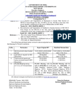 Nhnashik - Ee@mahapwd: SR - No. Particulars As Per Original NIT Modified/Revised Date