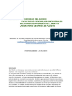 Informe 1, Mecanica de Fluidos