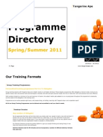 The Programme Directory: Spring/Summer 2011