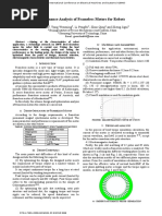 Performance Analysis of Frameless Motors For Robots