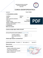 Historia Clinica Odontopediatrica: 1. Antecedentes Sociales