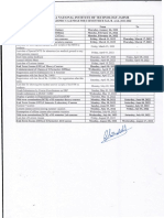 Revised Academic Calendar For I II Semester B.Tech - B - Arch - 2021-2022