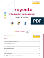 Bienvenida A La Escuela Proyecto Integrador de Septiembre SEP