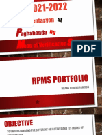 RPMS Portfolio MOVS