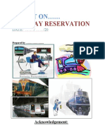 Railway Reservation: Projct On