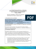 Formato Guia de Actividades y Rúbrica de Evaluación - Unidad 2 - Tarea 3 Indentificación de Riesgos y Diseño Inicial