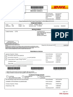 Shipment Details: 3 1 0 4 7 3 1 1 6 2 Inbound Charges