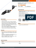 Esmeril Recto (Rectificador), 1/4", Industrial, 600 W: Características