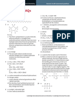 Answers To Saqs: Cambridge International As Level Chemistry