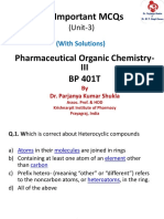 BP 401T MCQ Unit3 by Dr. Parjanya Shukla