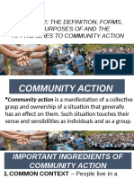 Chapter 2: The Definition, Forms, and Purposes of and The Approaches To Community Action