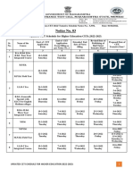 Updated CETSchedule 2022