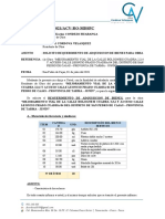 Informe #004 - Requerimiento de Bienes