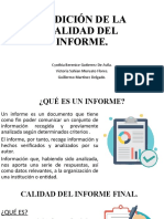 Medición de La Calidad Del Informe