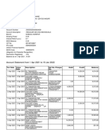 Account Statement From 1 Apr 2021 To 19 Jan 2022: TXN Date Value Date Description Ref No./Cheque No. Debit Credit Balance