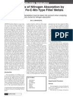 The Kinetics of Nitrogen Absorption by Arc-Melted Fe-C-Mn-Type Filler Metals