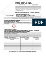 Petro Explo Inc.: Safety Data Sheet Date: 6/5/2015 Page 1 of 4