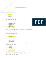 Preguntas de Examen QUIMICA