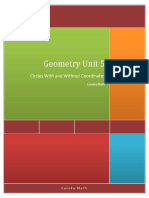 Teacher S Copy. Geometry Unit 5. Circles With and Without Coordinates. Eureka Math. Eureka Math