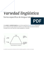 Variedad Lingüística - Wikipedia, La Enciclopedia Libre