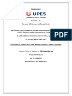 HIS Issertation Is Submitted in Partial Fulfillment of The Degree of ONS With Specialization in AWS ONS With Specialization in AWS