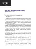 Normativa Internacional Sobre Deontología Policial