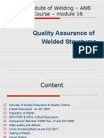 Quality Assuarance in Welding