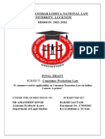 Dr. Ram Manohar Lohiya National Law University, Lucknow SESSION: 2021-2022