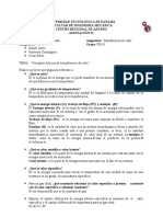 Asignación 1 de Transferencia de Calor