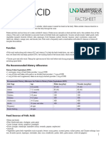 Folic Acid: Factsheet