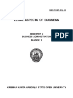 MBA Business Law (Block-1)