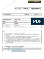 Powertronic Installation Manual-Ktm Duke 390 (2012-2016)