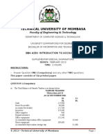 Introduction To Accounting Bba 2103