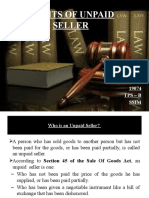 Rights of Unpaid Seller