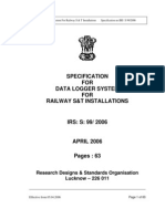 Irs S 99-2006, Data Logger System