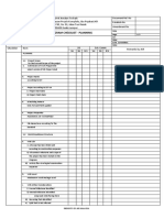 Work Program Checklist - Planning: Project