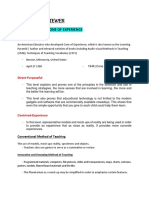 Educ 85 Reviewer: (GROUP1) Dale'S Cone of Experience