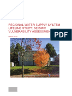 Regional Water Supply System Lifeline Study - Seismic Vulnerability Assessment 