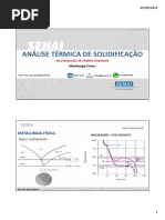 Análise Térmica de Solidificação Parte 02