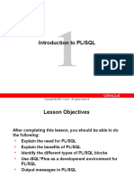 Introduction To PL/SQL