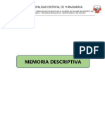 Memoria Descriptiva