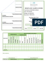 Boleta de Calificaciones