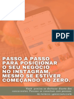 E-Book Passo A Passo para Posicionar o Seu Negócio No Instagram, Mesmo Se Estiver Começando Do Zero.