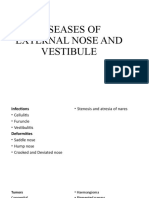 Diseases of External Nose and Vestibule