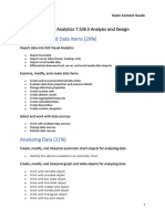 SAS Visual Analytics 7.5:8.3 Analysis and Design - ExamGuide