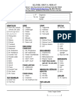 Formulir Pemeriksaan Lab