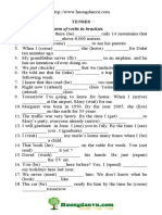 A. Use The Correct Form of Verbs in Brackets.: Tenses